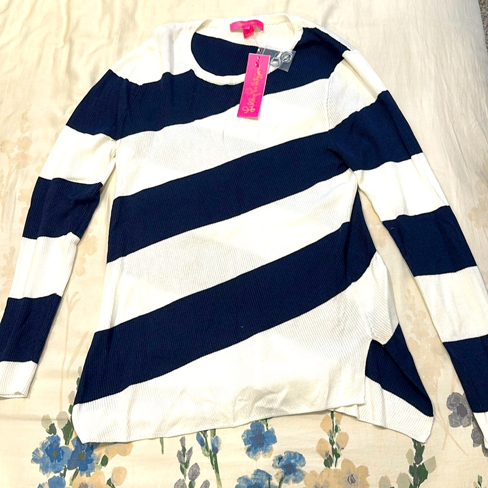 XL Lilly Pulitzer Cadee sweater long sleeve striped top